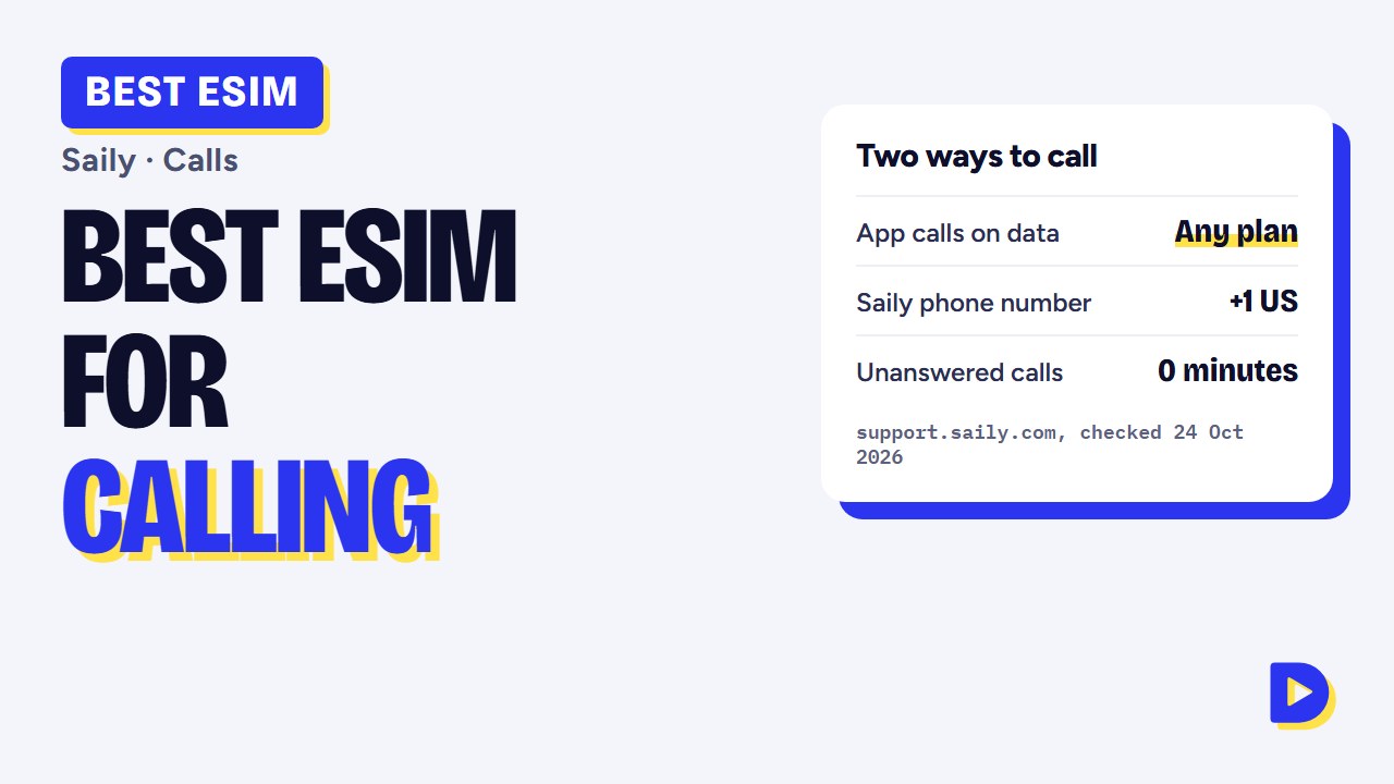 Best eSIM for Calling Abroad 2026: Saily Data Calls and US Phone Number