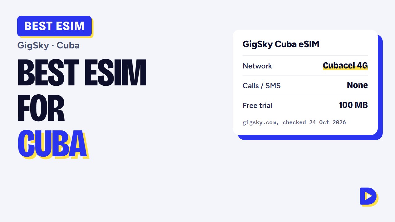 Best eSIM for Cuba 2026: GigSky eSIM Review, Setup and Coverage