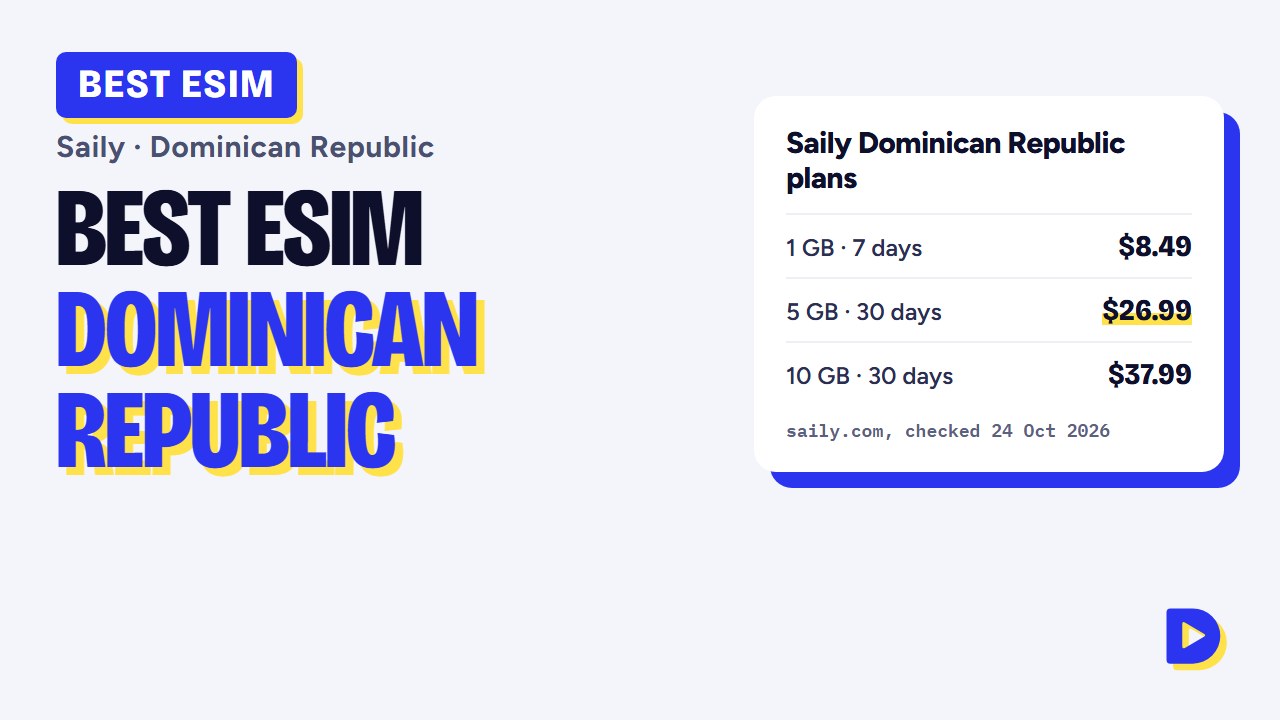 Best eSIM for the Dominican Republic 2026: Saily Plans, Prices & Setup