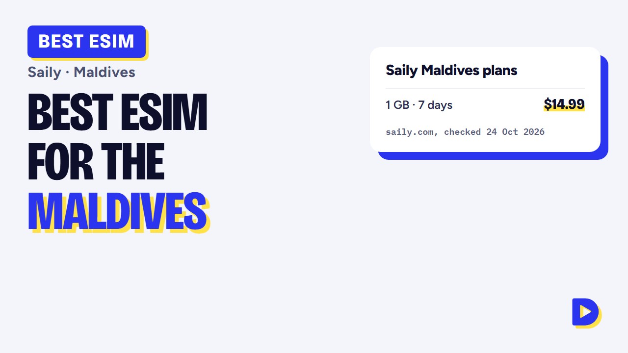 Best eSIM for the Maldives 2026: Saily Plan, Price & What to Know