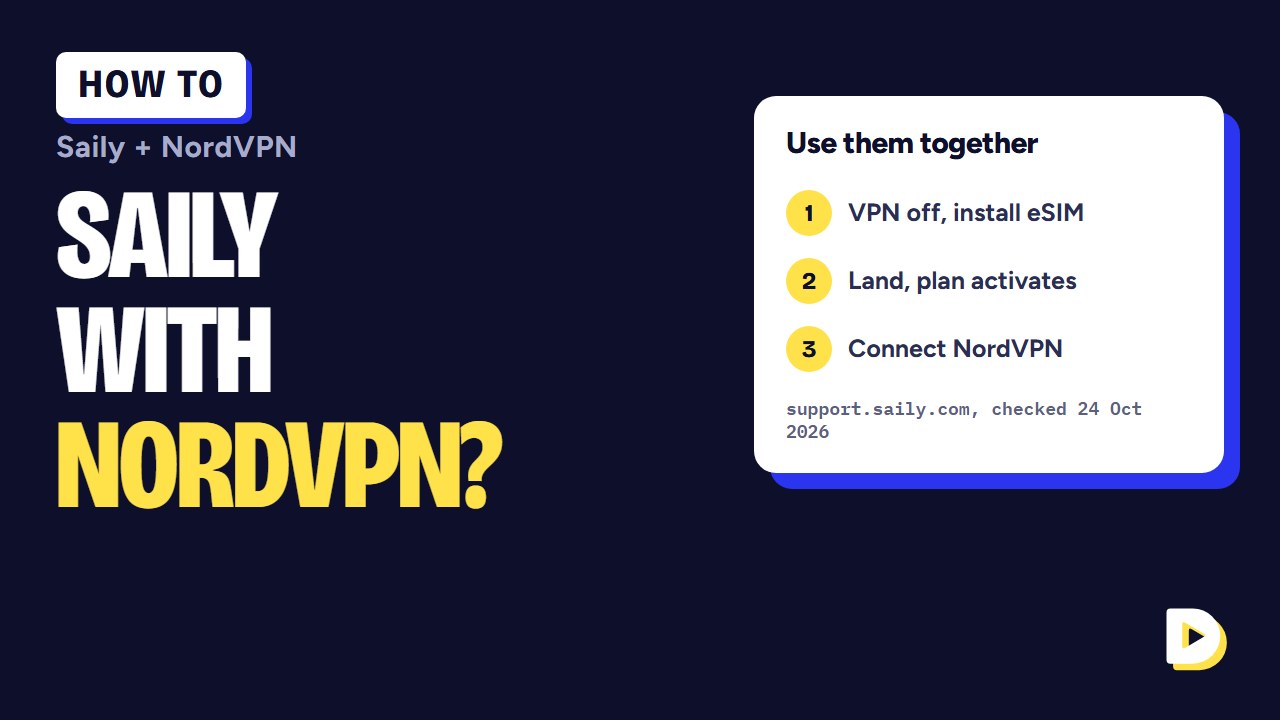 Can I Use Saily With NordVPN? How Saily eSIM and NordVPN Work Together