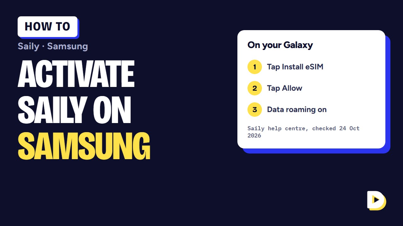 How to Activate Saily eSIM on Samsung Galaxy (Setup and Data Roaming Guide)