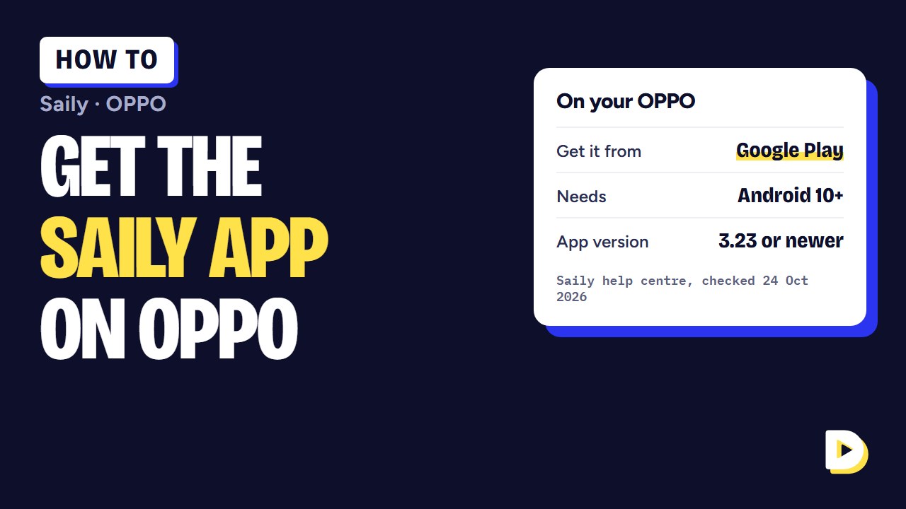 How to Download and Install the Saily App on OPPO (and Set Up the eSIM)