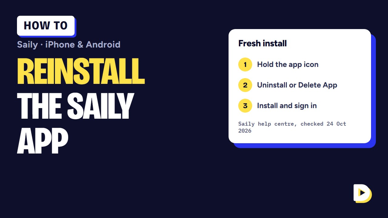 How to Reinstall the Saily App on Android and iPhone (Step-by-Step)
