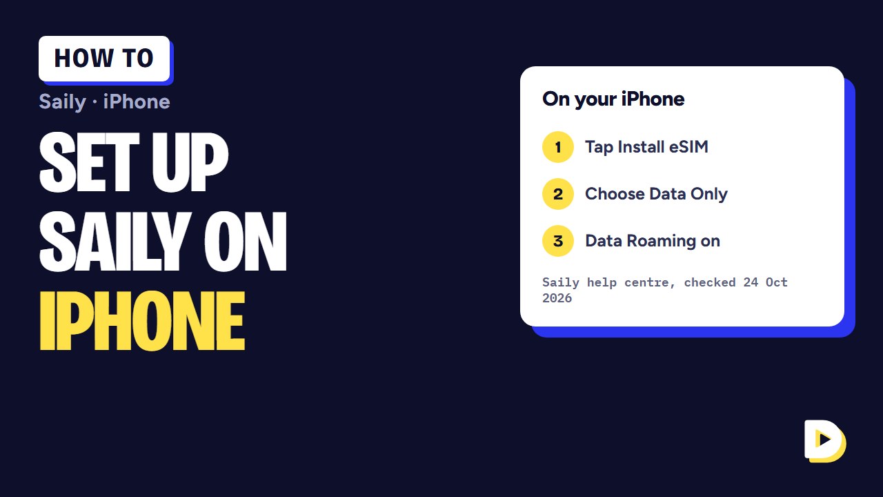How to Set Up Saily eSIM on iPhone (Install, Activate and Data Roaming)