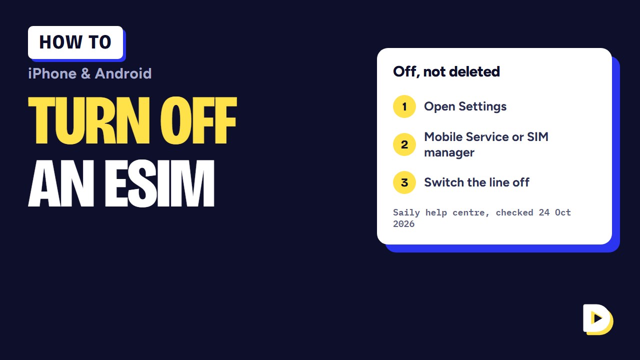 How to Turn Off an eSIM on iPhone and Android (Without Deleting It)