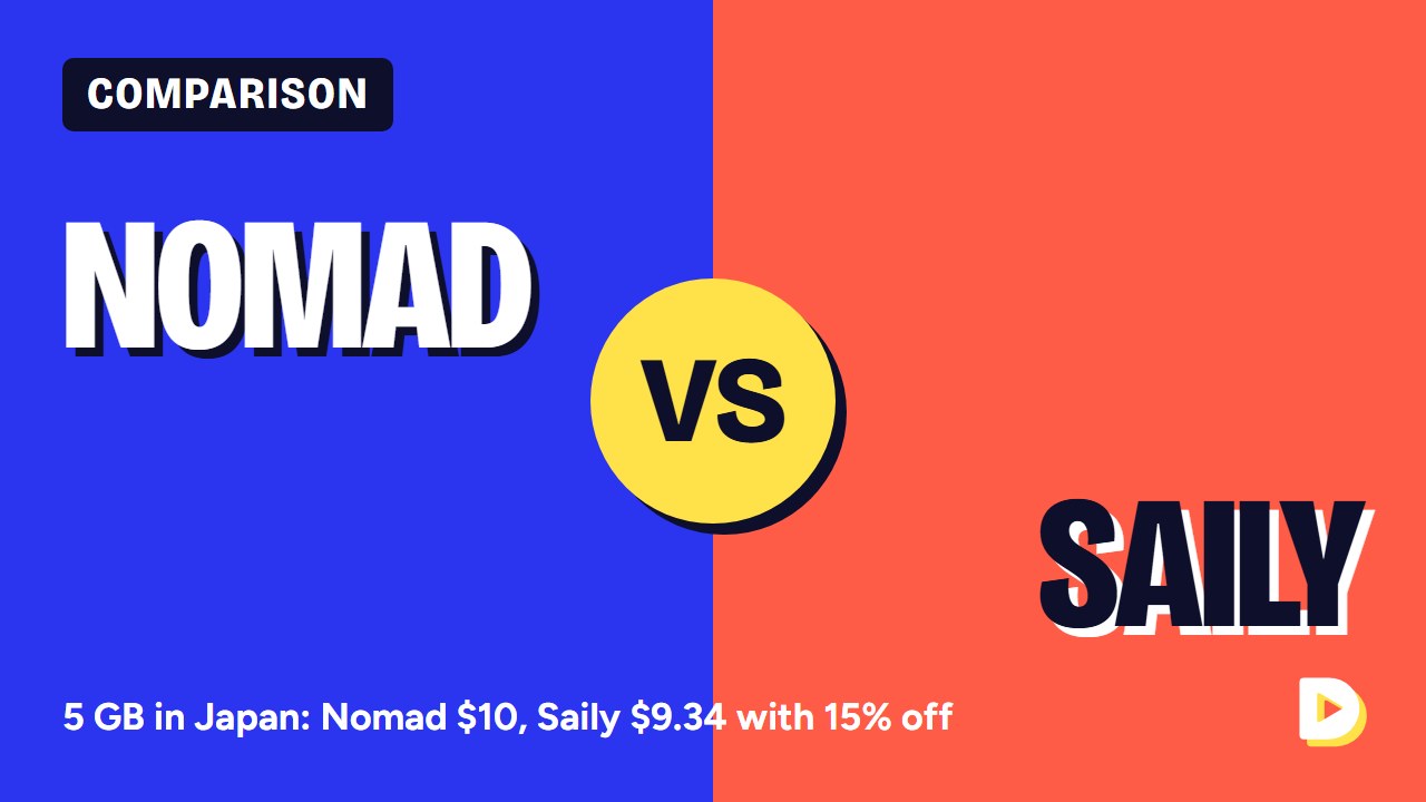 Nomad vs Saily eSIM (2026): Prices, Features and Which to Pick