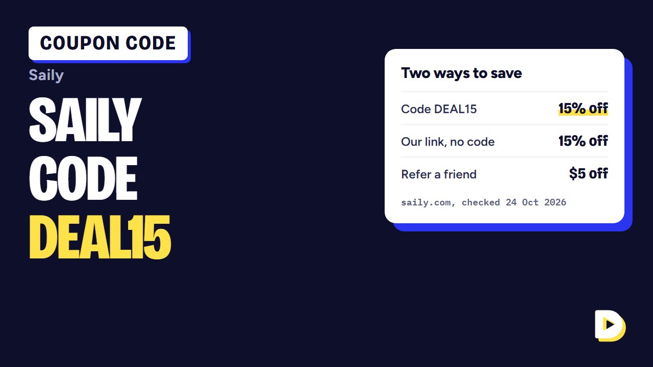 Saily Coupon Code 2026: DEAL15 for 15% Off (or Use Our Link, No Code Needed)